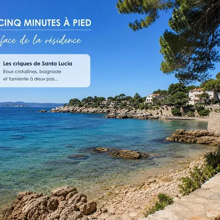 Apartmán T2 Santa Lucia, Terrasse Jardin, Clim Et Wifi *
